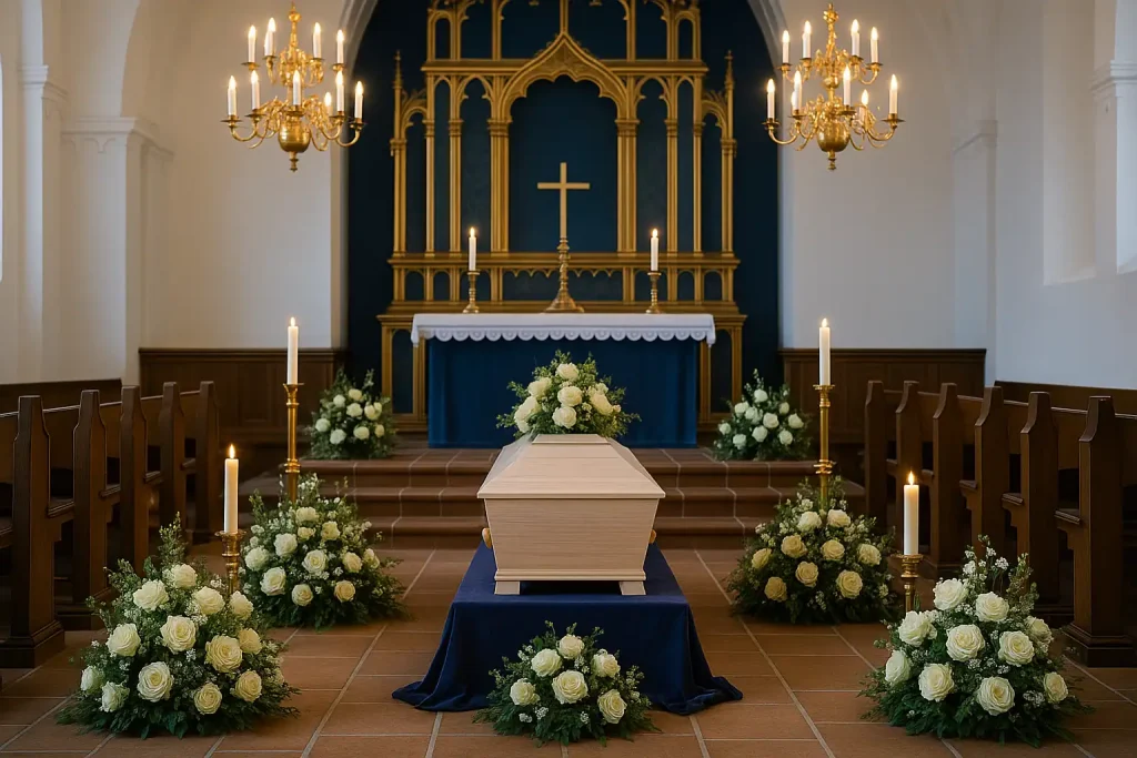 Fredeligt sted for begravelse og bisættelse.