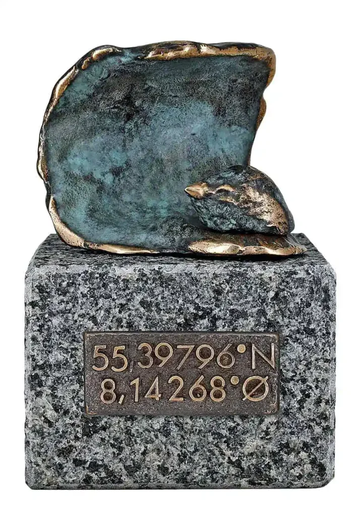 Erindringsminde Havet med koordinat