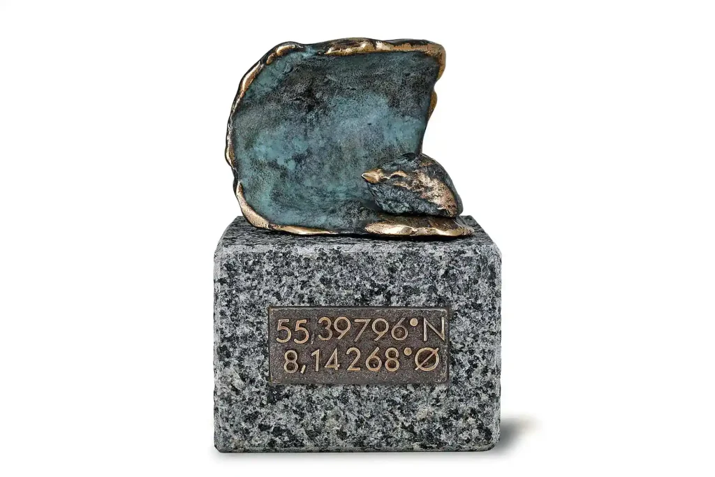 Erindringsminde Havet med koordinat