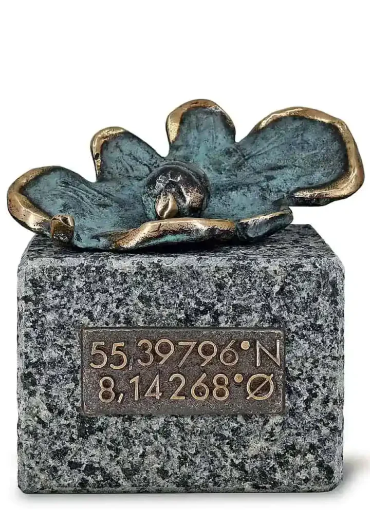 Erindringsminde Skoven med koordinat